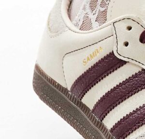 Adidas Samba OG Wonder White Maroon - Vista superior