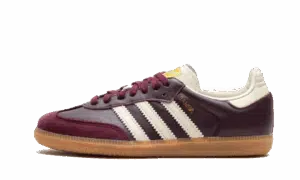 Adidas Samba OG Maroon Gold Metallic - Vista principal
