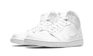 NIKE AIR JORDAN 1 MID TRIPLE WHITE