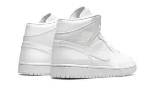 NIKE AIR JORDAN 1 MID TRIPLE WHITE