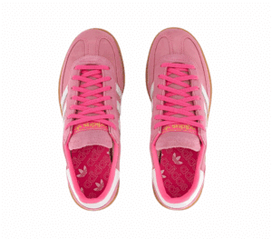 adidas Handball Spezial Trainers Lucid Pink White Gold Metallic - Vista superior