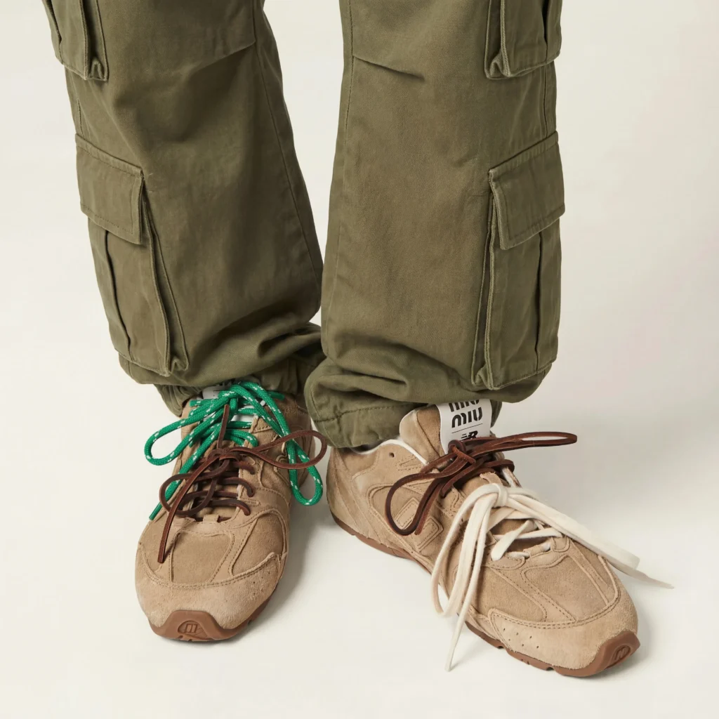New Balance 530 x Miu Miu Brown - Vista lateral