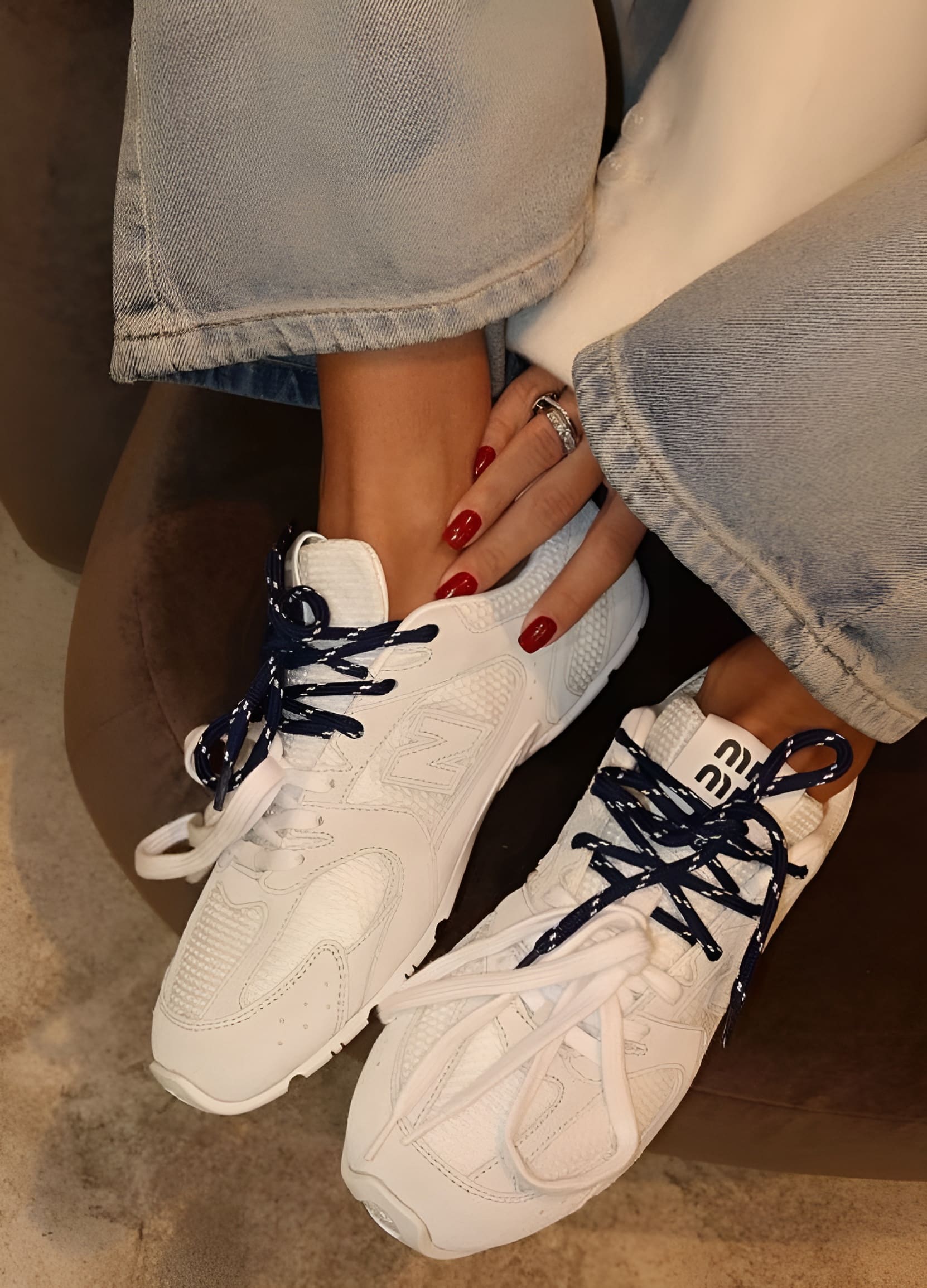 New Balance 530 SL Miu Miu White - Vista lateral