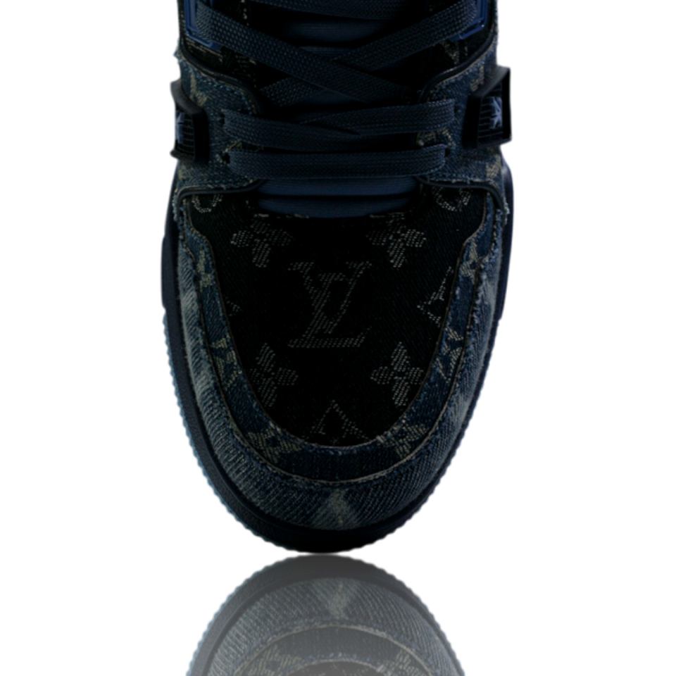 LV Trainer Low Monogram Denim Blue