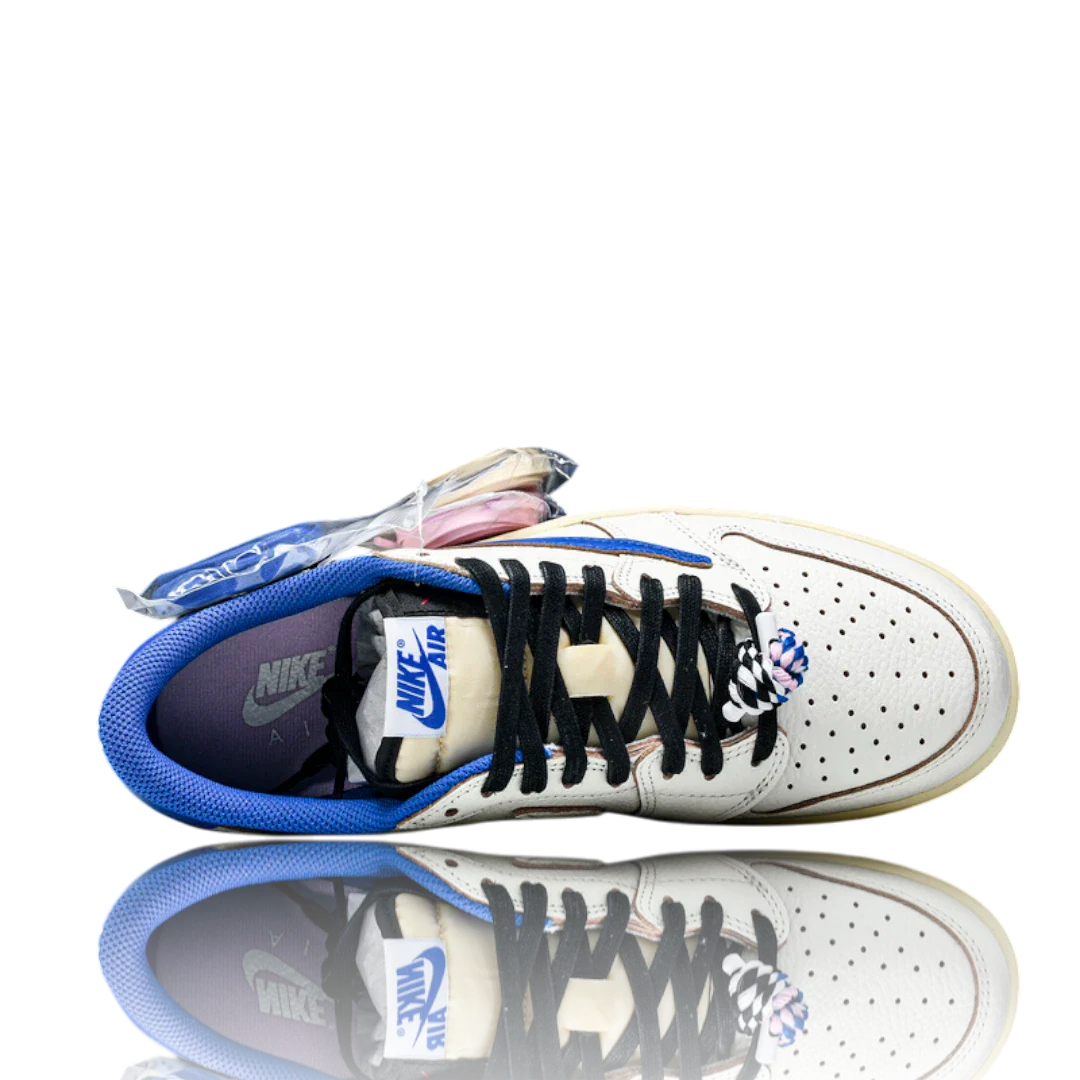 Travis Scott x Fragment AJ1 Low OG Sail Military Blue