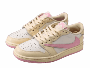 Travis Scott x Air Jordan 1 Low OG Sail White Pink