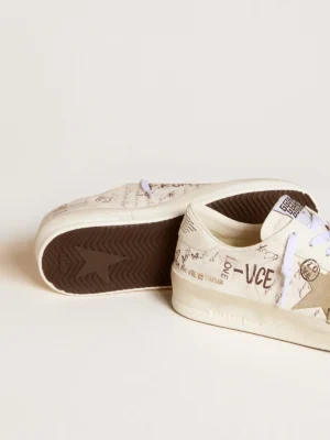 Golden Goose Stardan Lettering Ice Gray Star