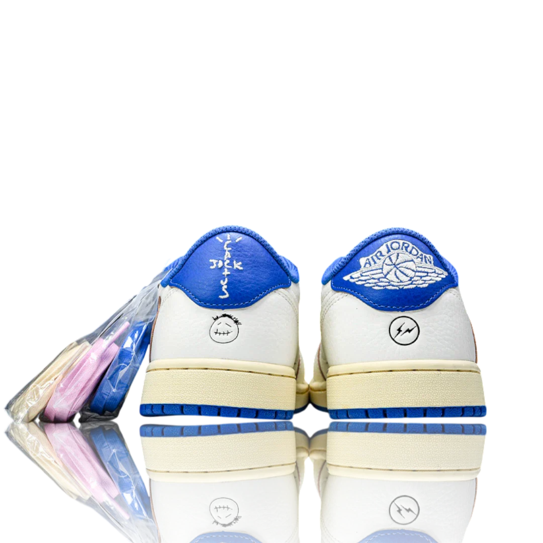 Travis Scott x Fragment AJ1 Low OG Sail Military Blue