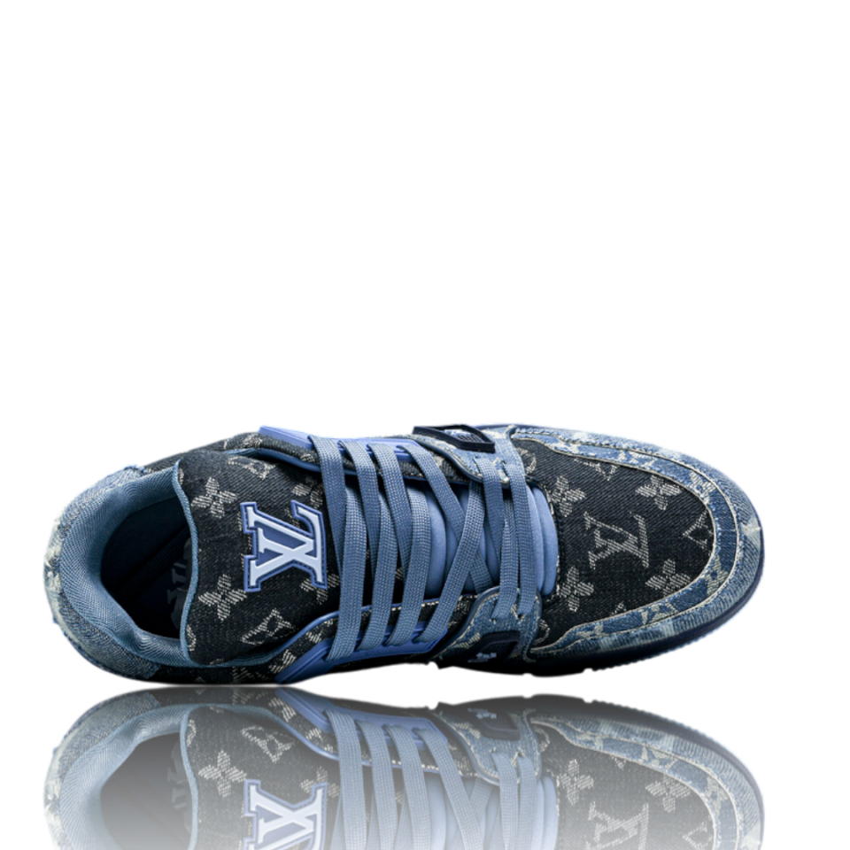 LV Trainer Low Monogram Denim Blue
