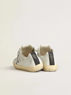Golden Goose V-Star Black Crocodile Star