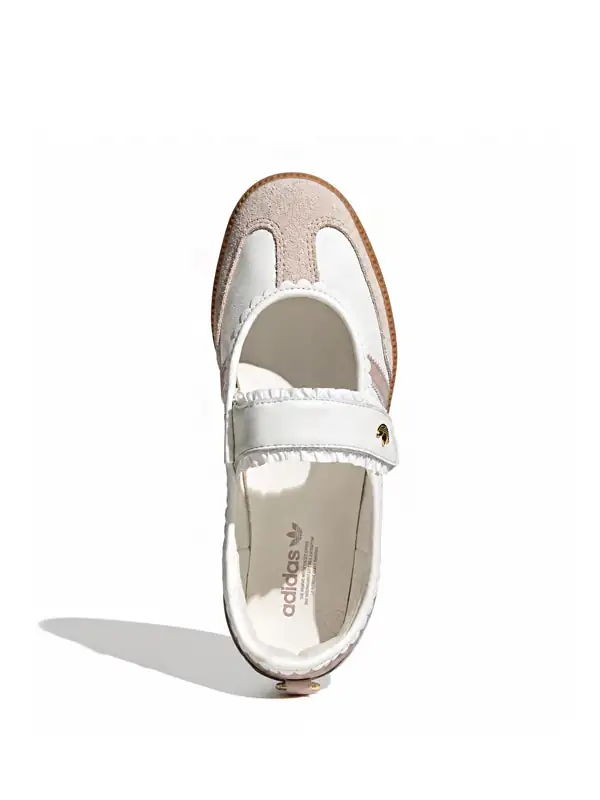 adidas Samba Jane Ruffle Pack White Pink Gum top view