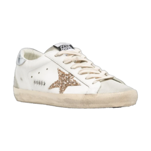 Golden Goose Super-Star White Gold Silver Star