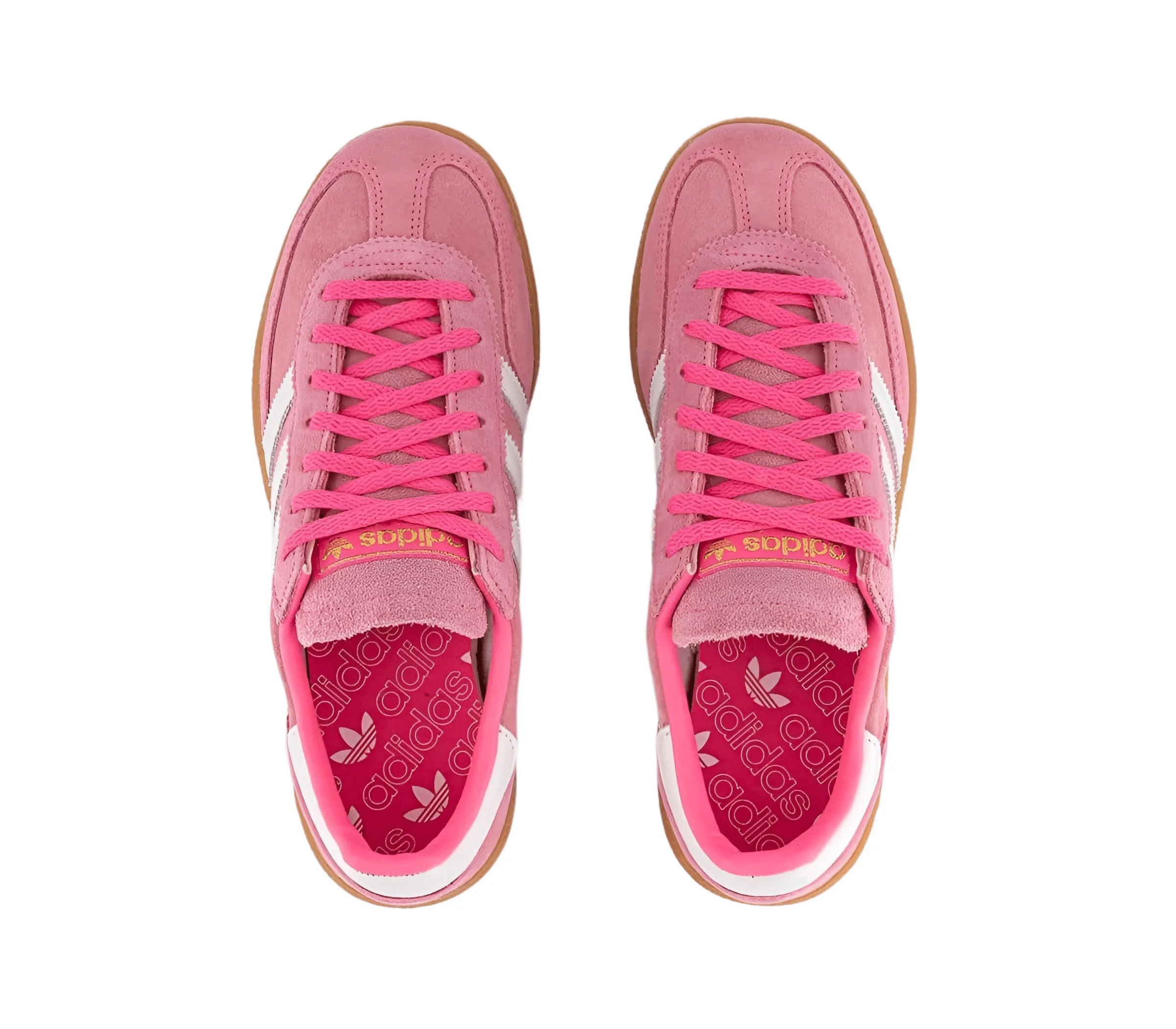 adidas Handball Spezial Trainers Lucid Pink White Gold Metallic - Vista superior