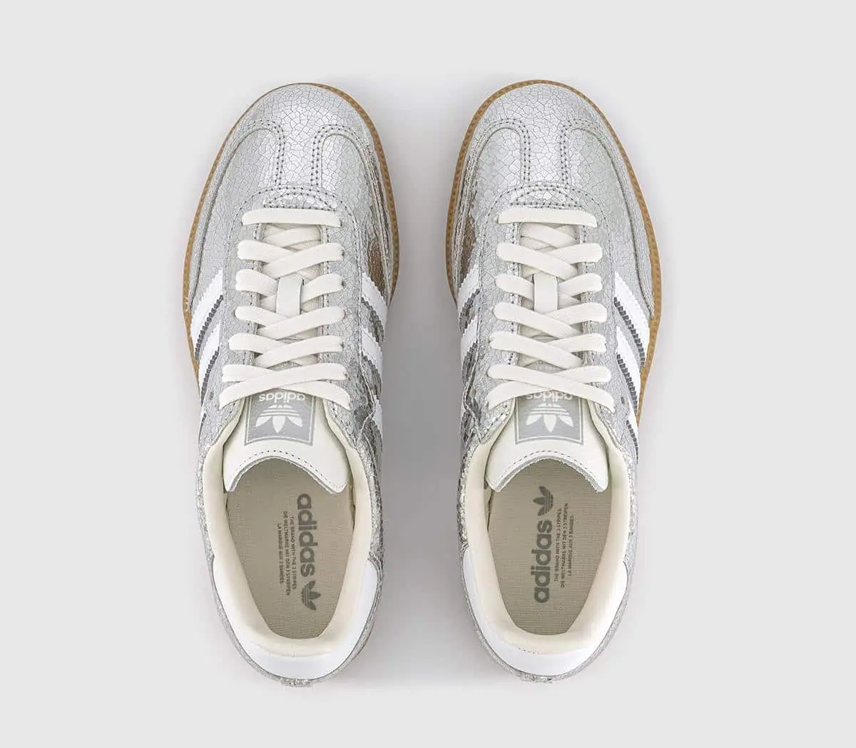 adidas Samba OG Trainers Silver Metalic White White