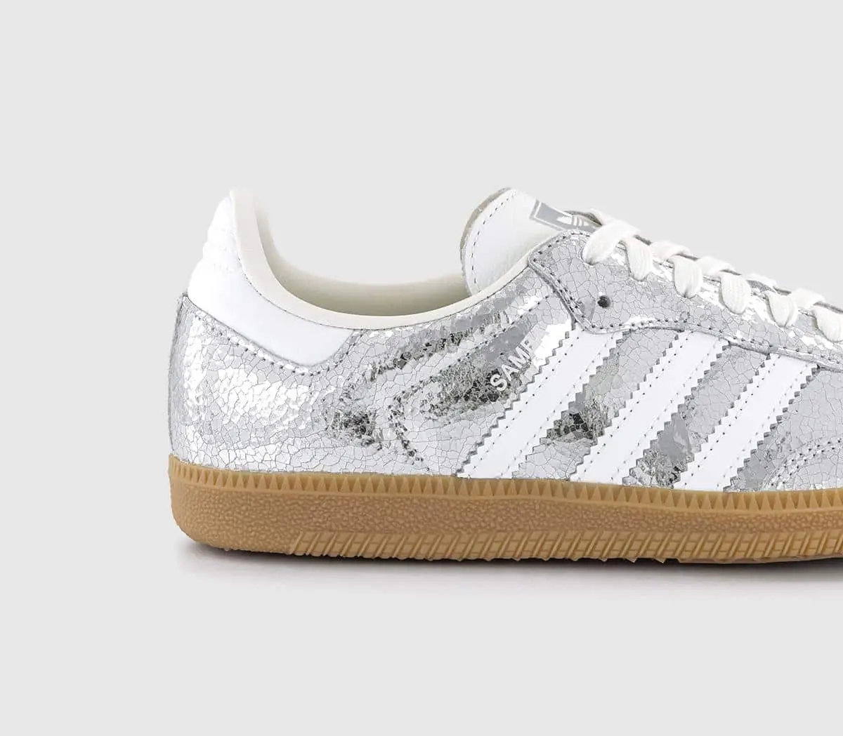 adidas Samba OG Trainers Silver Metalic White White