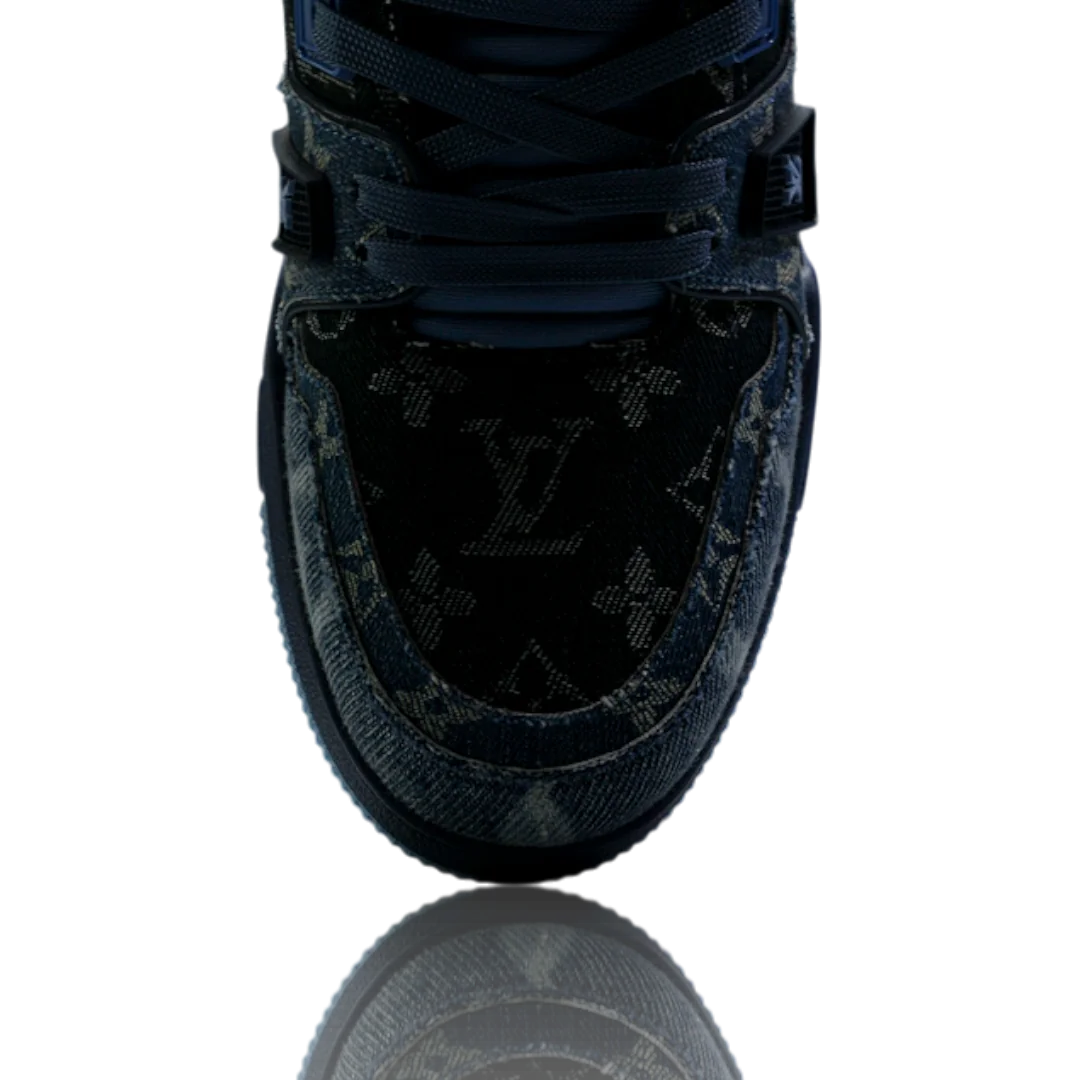 LV Trainer Low Monogram Denim Blue