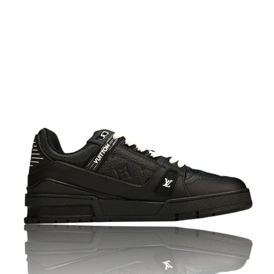 LV Trainer Low Monogram Black Embossed
