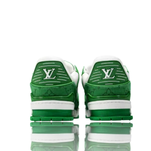 LV Trainer Low Monogram Denim White Green