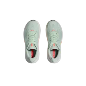 Hoka W Clifton 10 - Sea Glass / Neon Flame