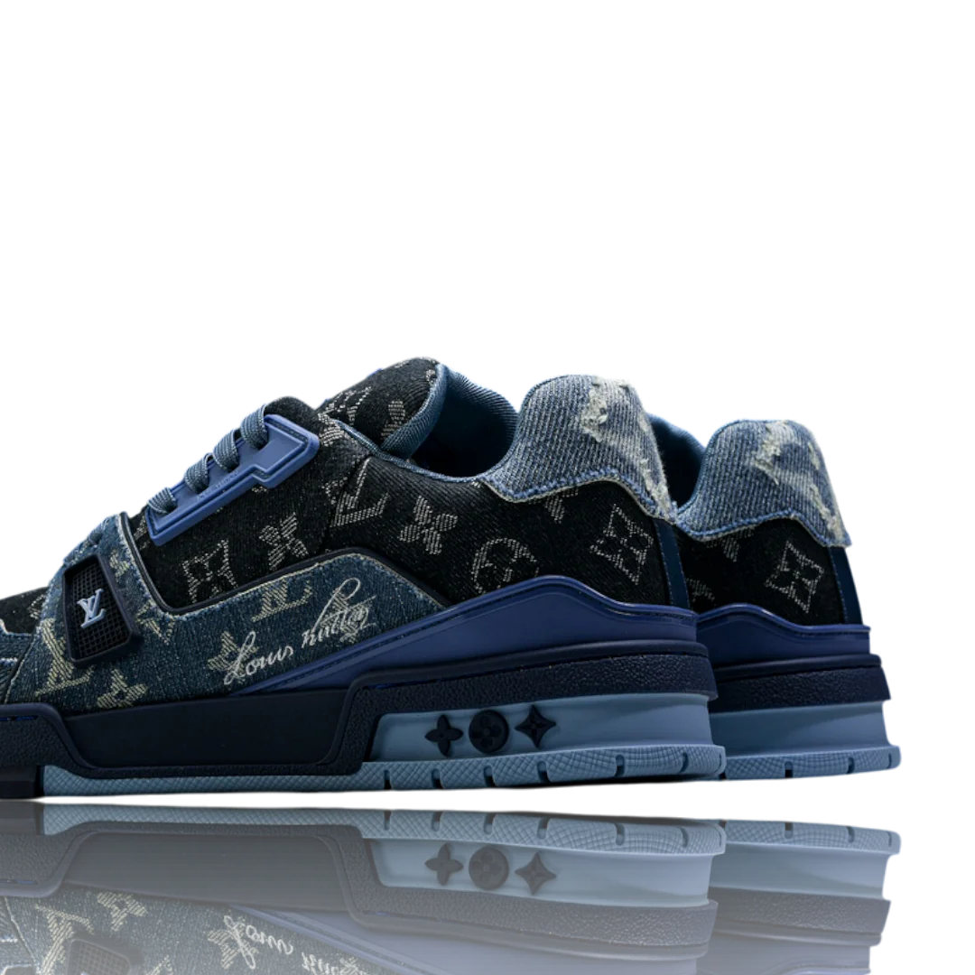 LV Trainer Low Monogram Denim Blue