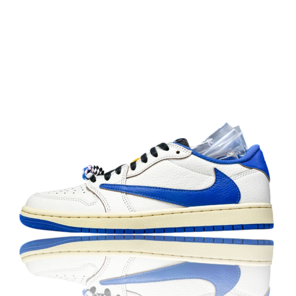 Travis Scott x Fragment AJ1 Low OG Sail Military Blue