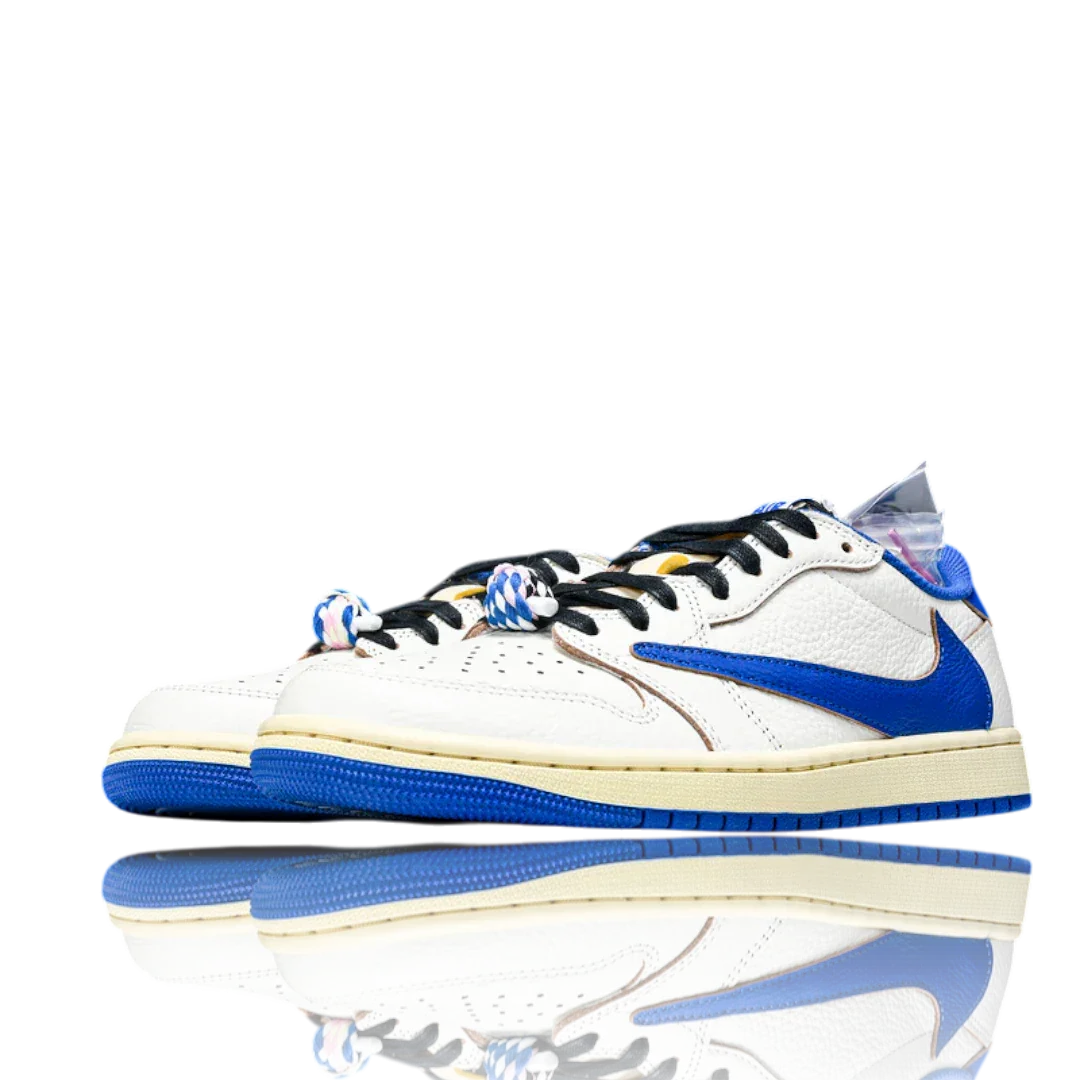 Travis Scott x Fragment AJ1 Low OG Sail Military Blue
