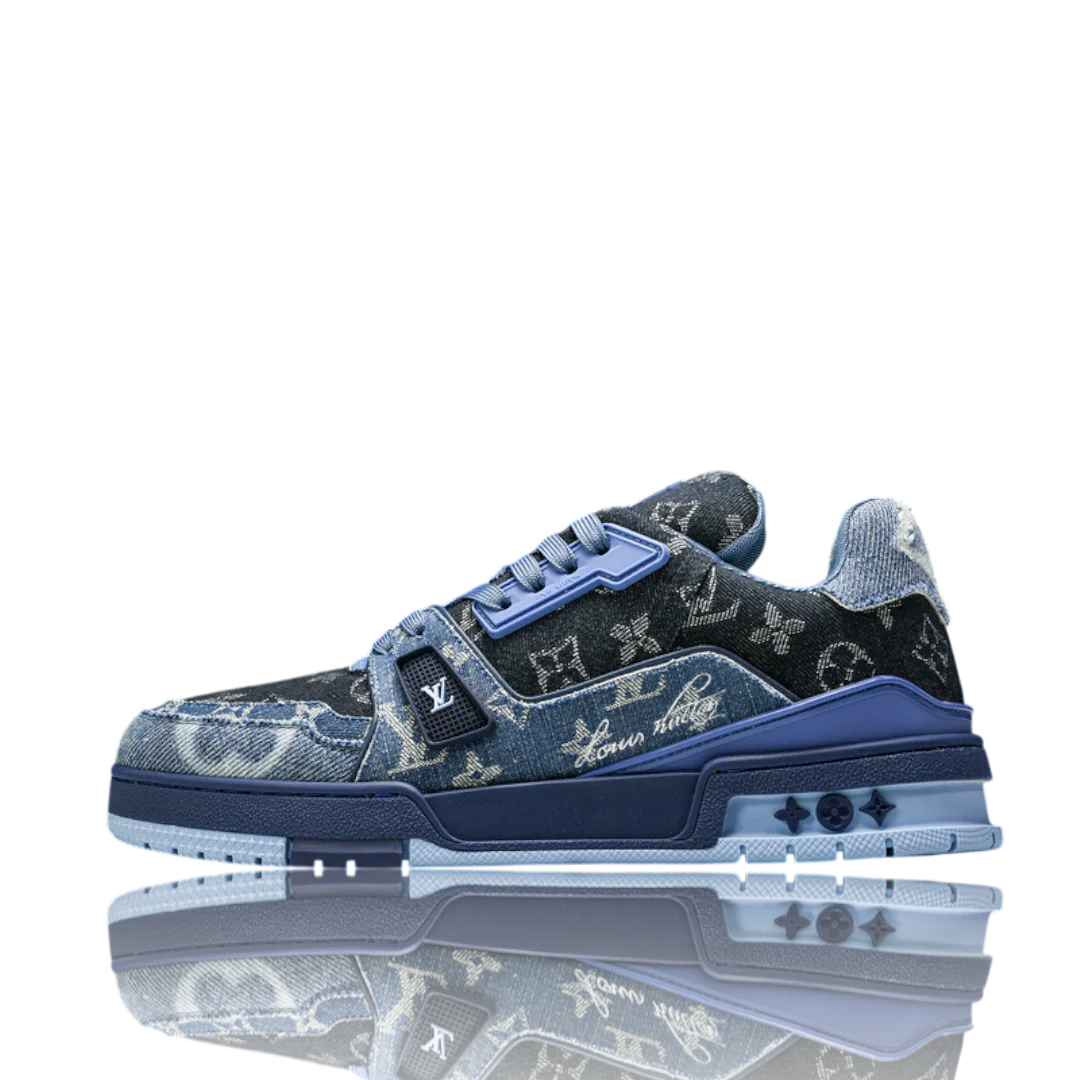 LV Trainer Low Monogram Denim Blue