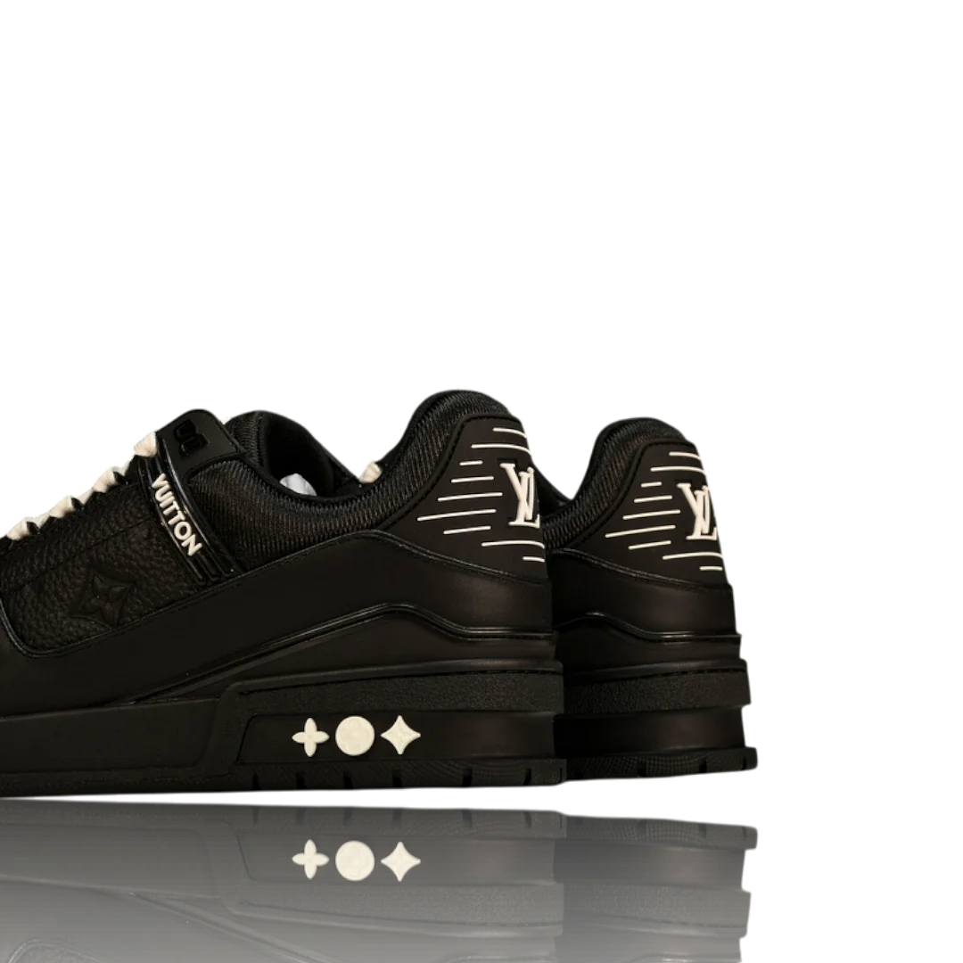 LV Trainer Low Monogram Black Embossed