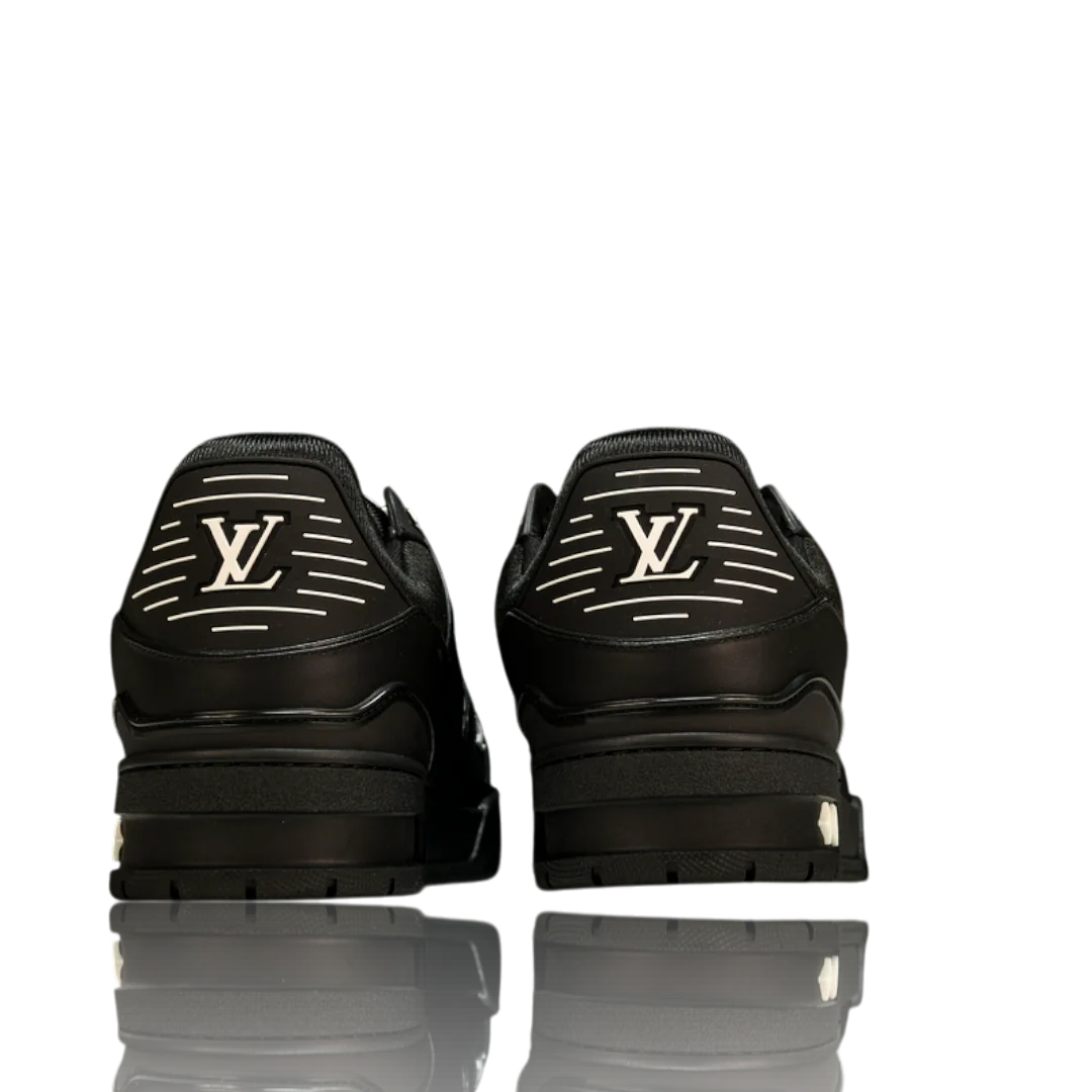 LV Trainer Low Monogram Black Embossed
