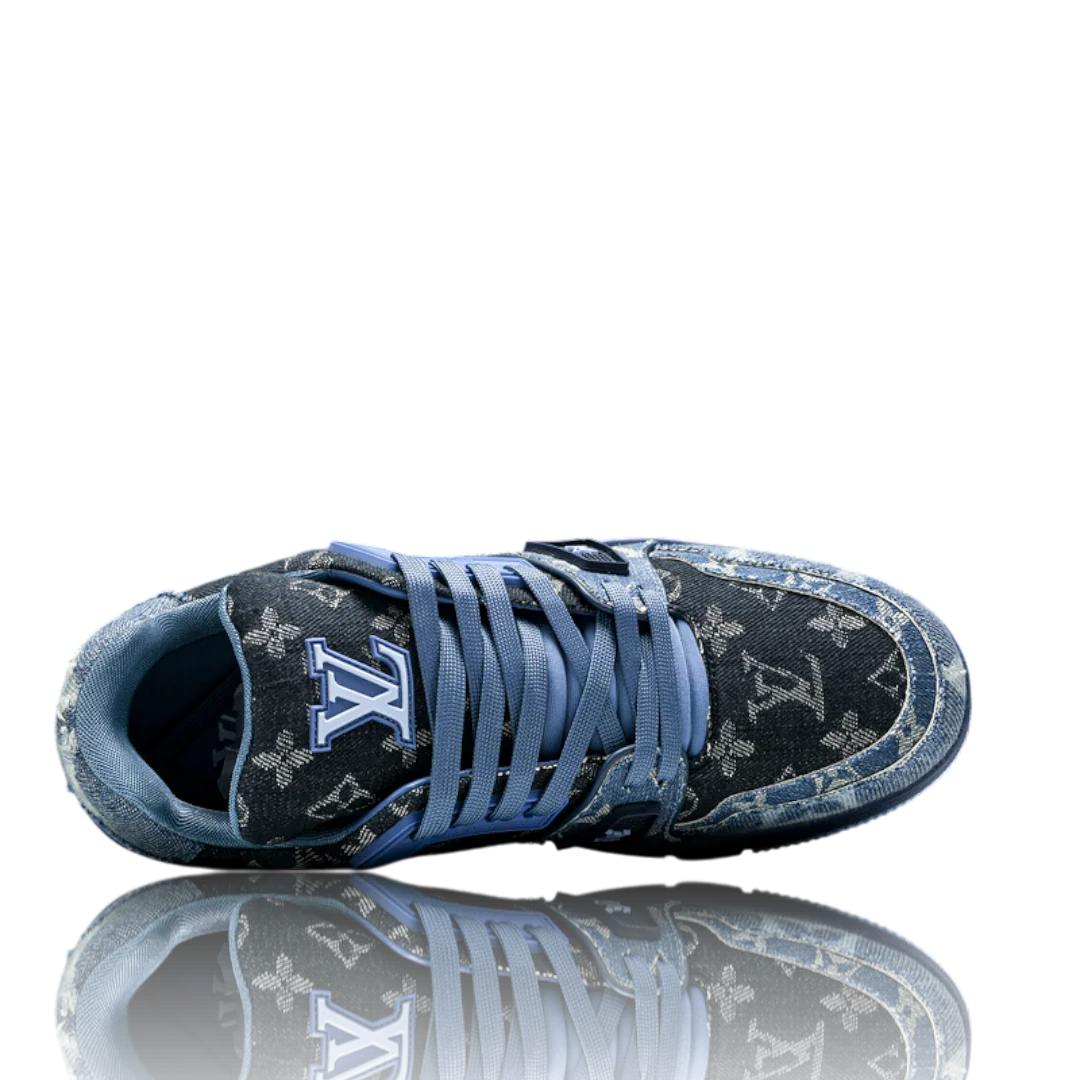 LV Trainer Low Monogram Denim Blue
