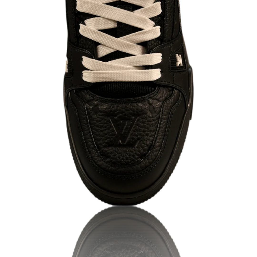 LV Trainer Low Monogram Black Embossed