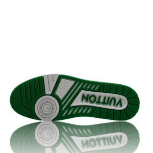 LV Trainer Low Monogram Denim White Green