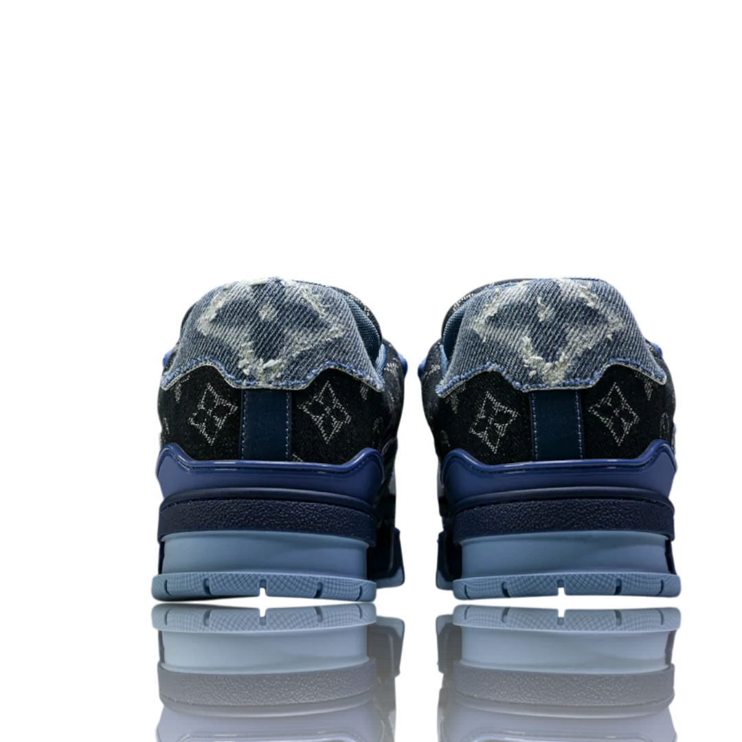 LV Trainer Low Monogram Denim Blue