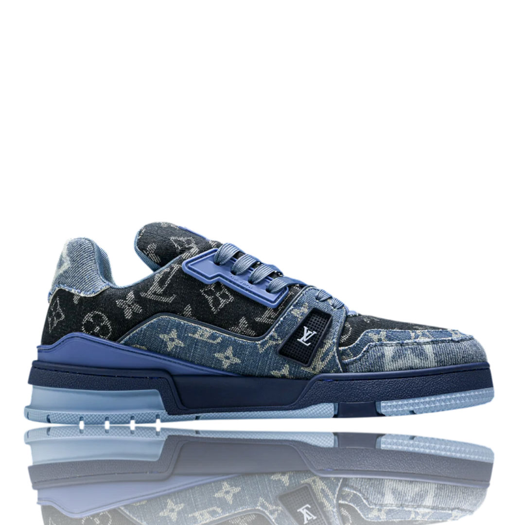 LV Trainer Low Monogram Denim Blue