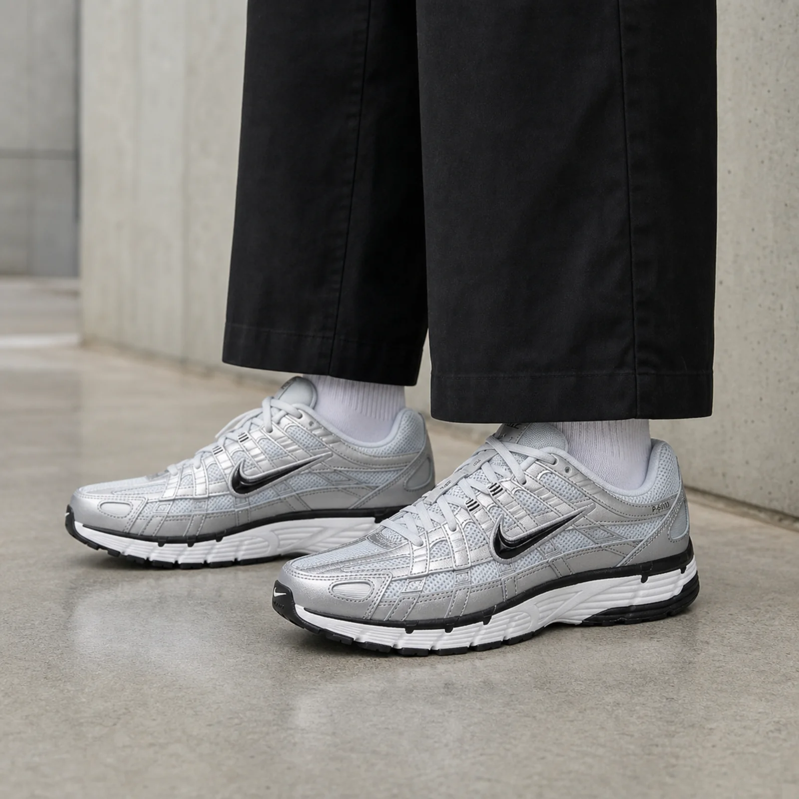 Nike P-6000 Metallic Silver Pure Platinum