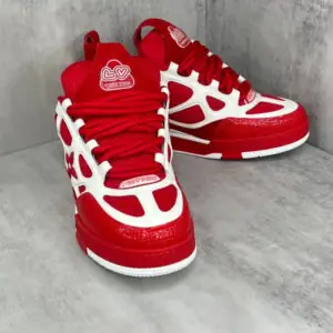 LV Skate Sneaker Red White