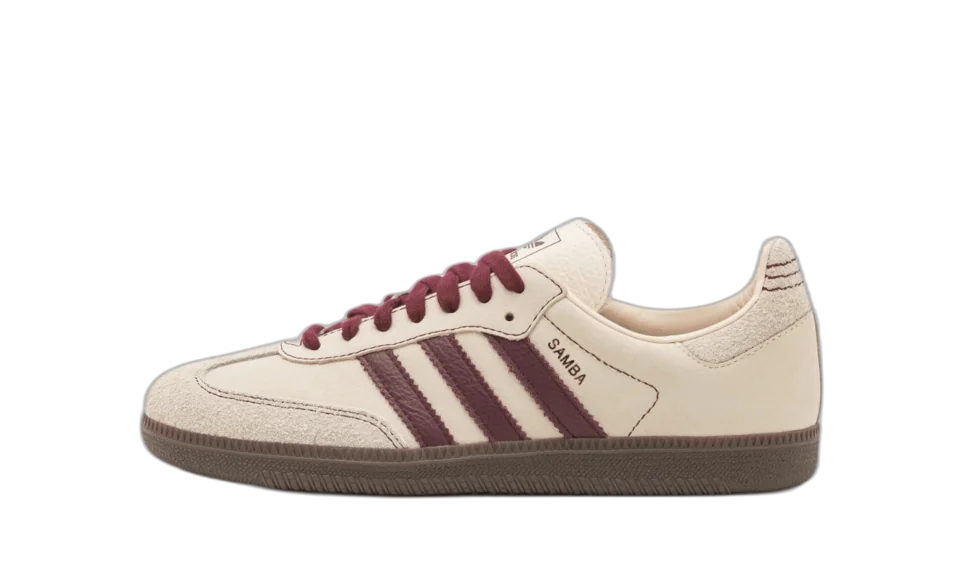 Adidas Samba OG Wonder White Maroon