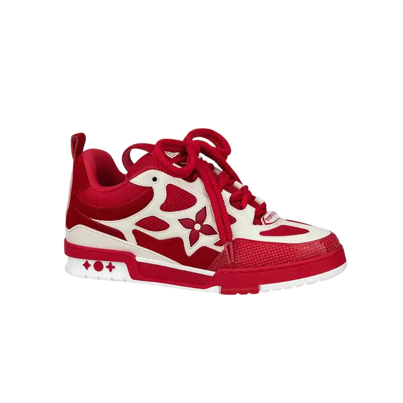 LV Skate Sneaker Red White