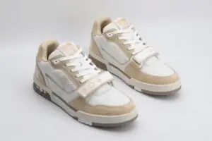 LV Trainer Beige White