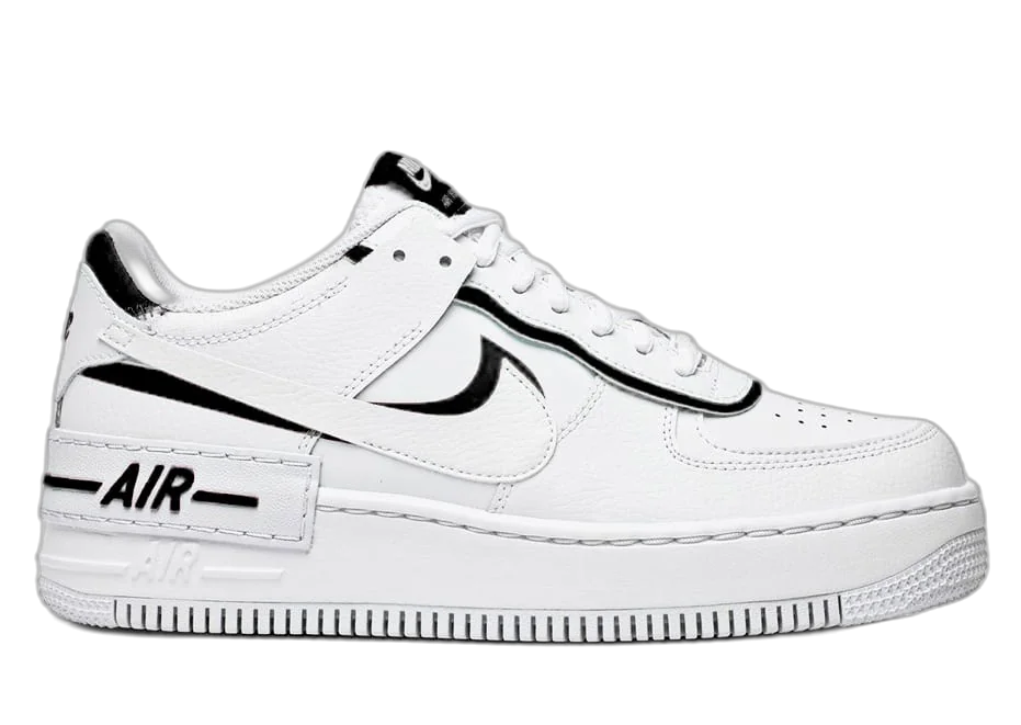 Nike Air force Shadow White & Black