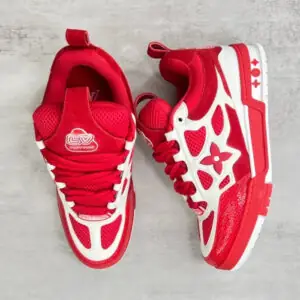 LV Skate Sneaker Red White
