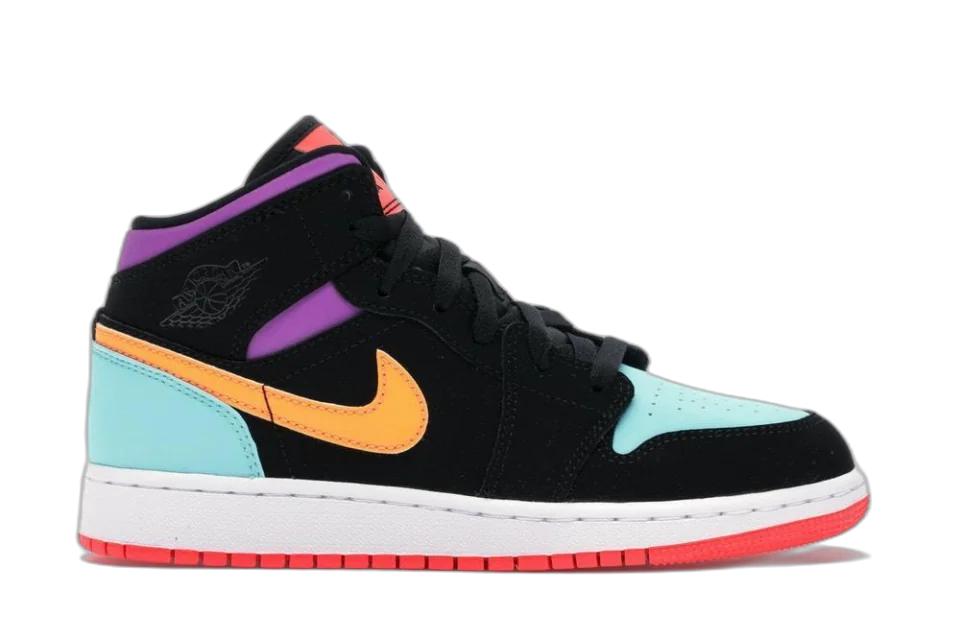 NIKE AIR JORDAN 1 MID MULTI-COLOR