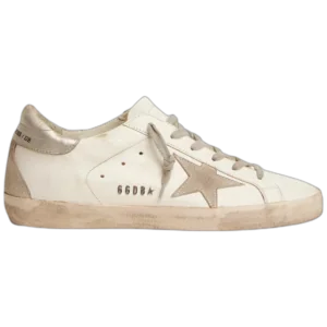 Golden Goose Super-Star Silver Heel Tab Stud Lettering