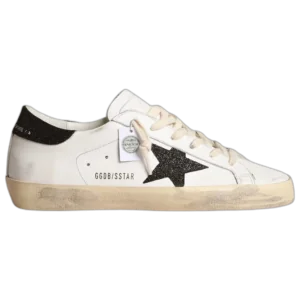Golden Goose Super-Star Black Swarovski Crystal Star Heel Tab