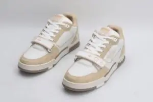 LV Trainer Beige White