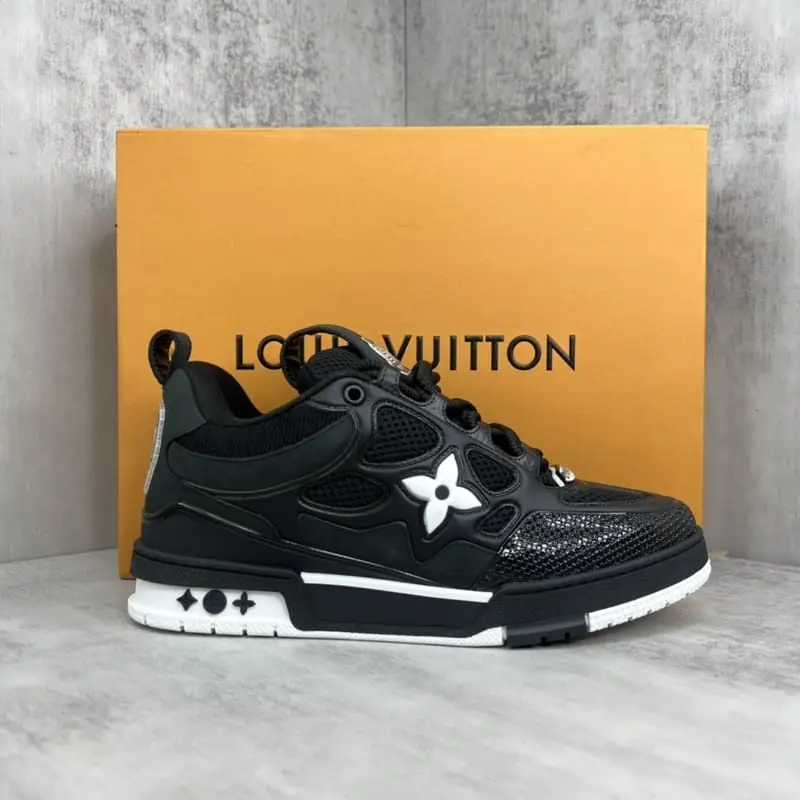 LV Skate Sneaker Black White
