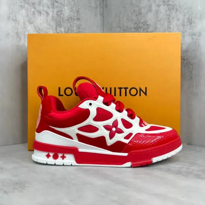 LV Skate Sneaker Red White