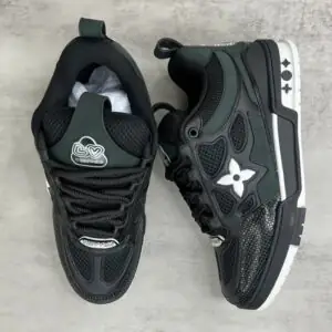 LV Skate Sneaker Black White