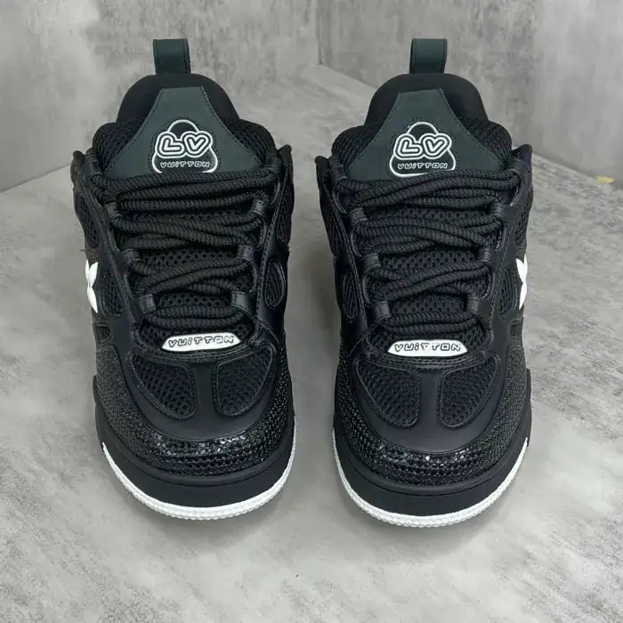LV Skate Sneaker Black White