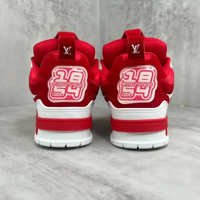 LV Skate Sneaker Red White